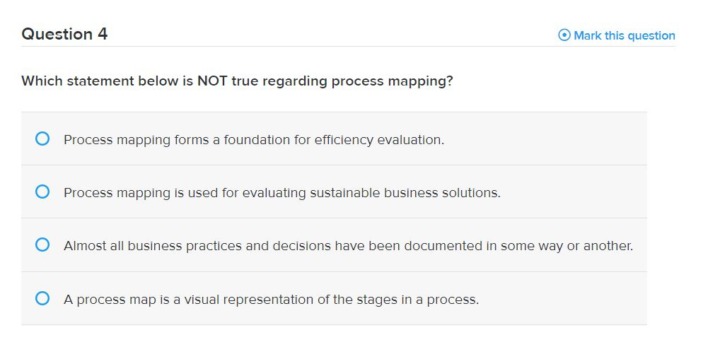 Solved Question 4 O Mark this question Which statement below | Chegg.com