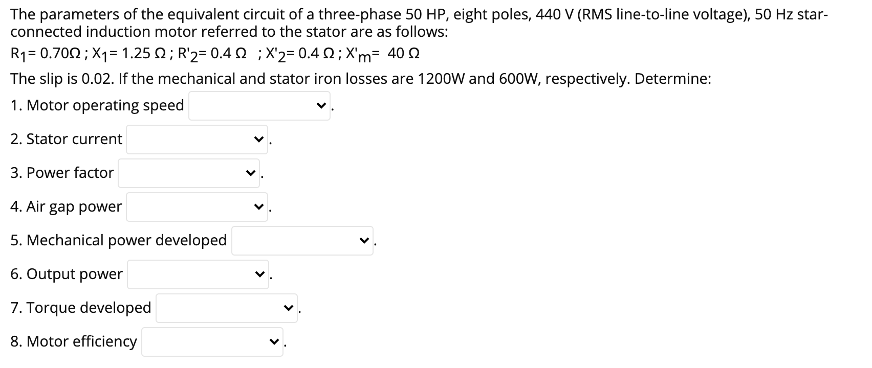 Solved The parameters of the equivalent circuit of a | Chegg.com