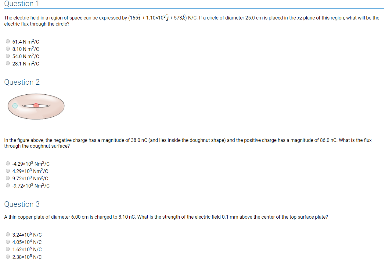 Solved Question 1 The electric field in a region of space | Chegg.com