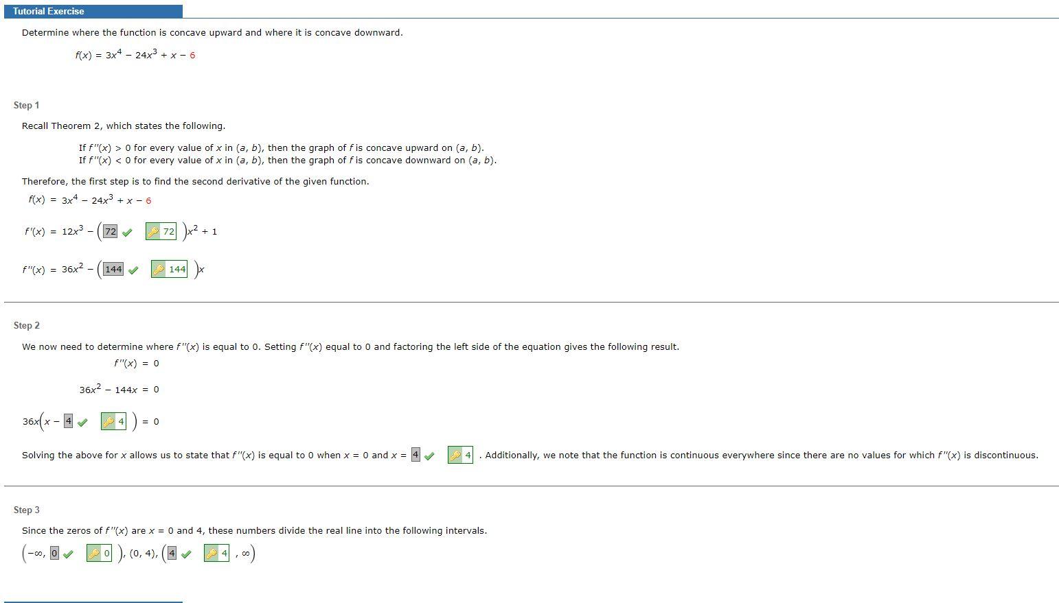 Solved Step 1 Note that fis continuous on (-0,6) and (6