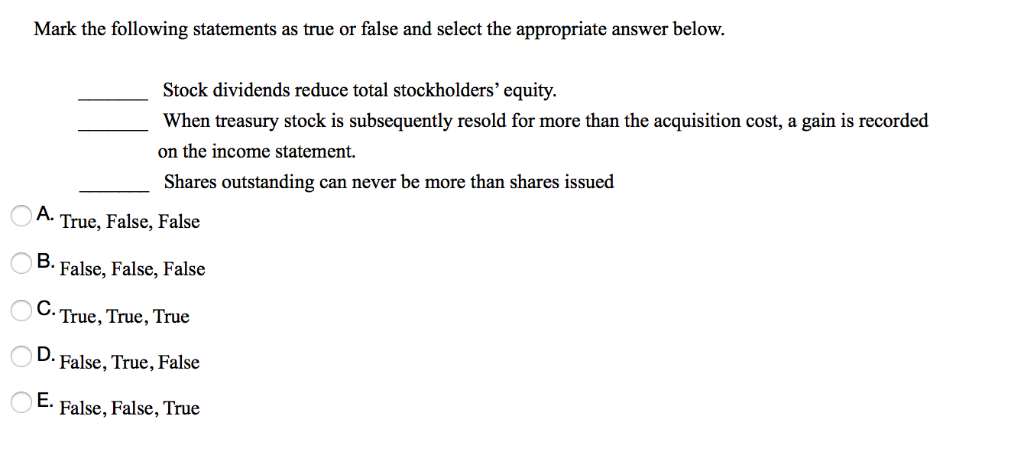 Solved Mark the following statements as true or false and | Chegg.com