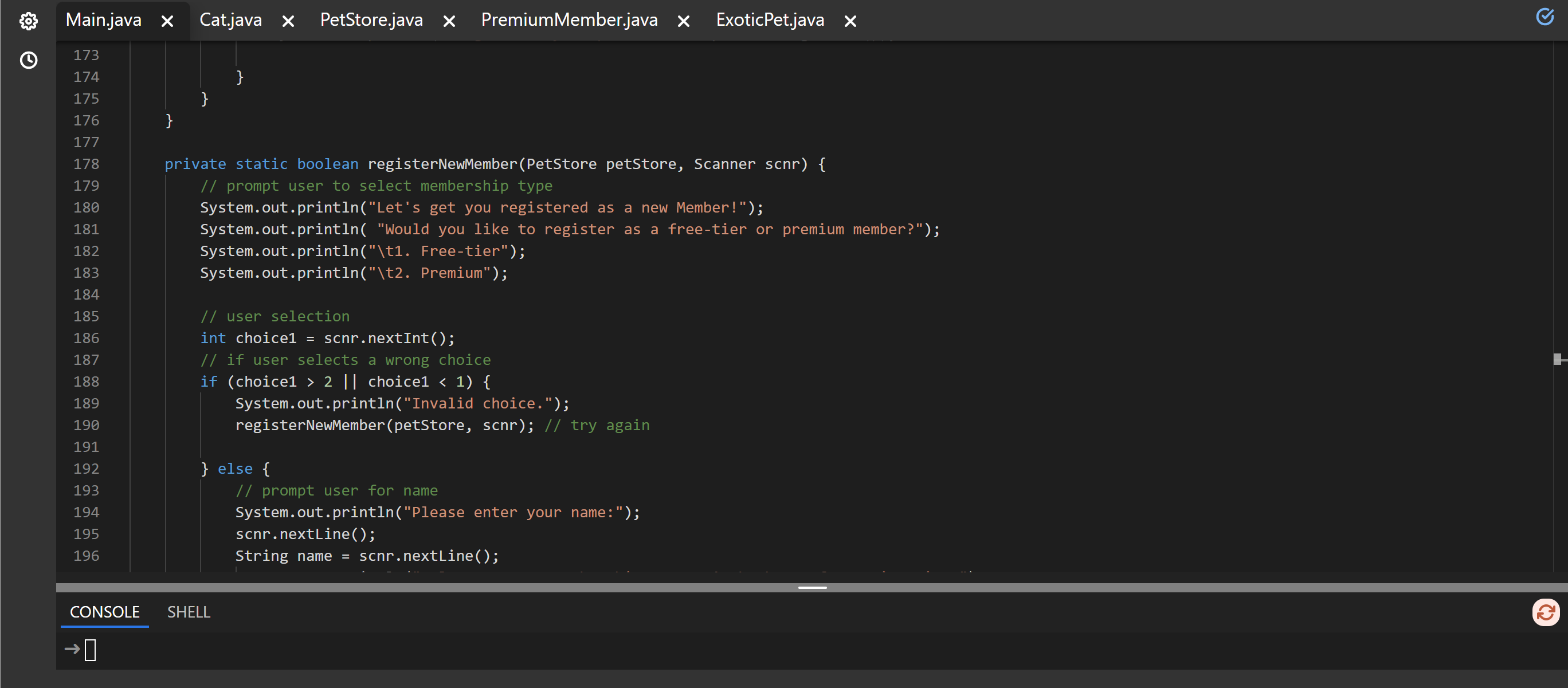 Solved Pet Store System ***Please answer the ENTIRE post | Chegg.com