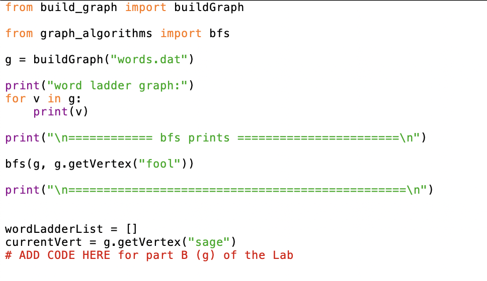 Solved G) The Bfs Algorithm Sets The Value Of Each Vertex's | Chegg.com