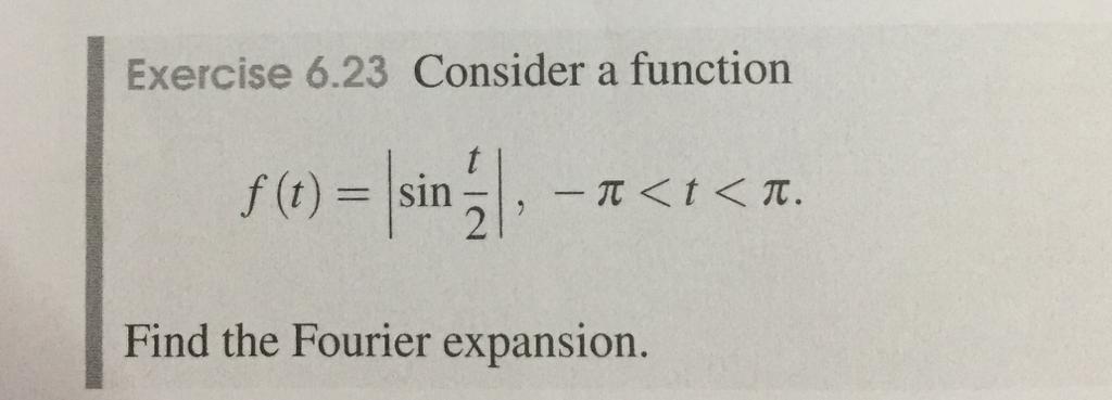 Solved Exercise 6.23 Consider a function t f(0) = |sin - T