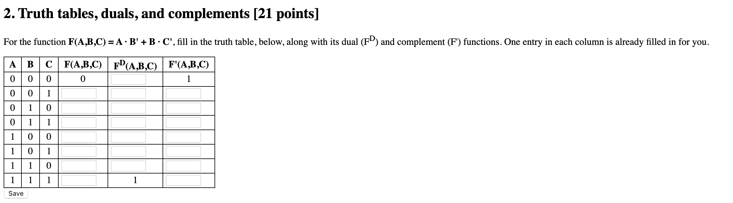 2 Truth Tables