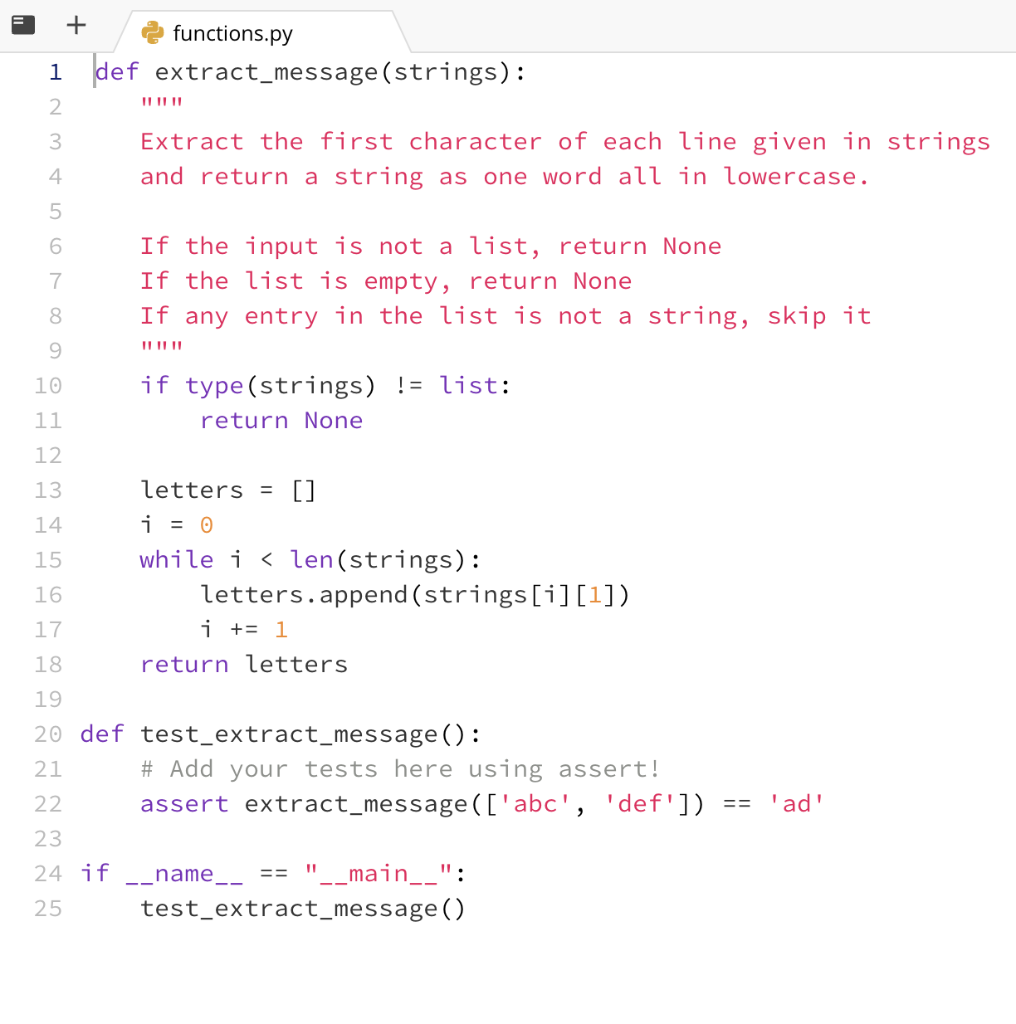 Solved 6. Broken function We all like some good ol' coding! | Chegg.com