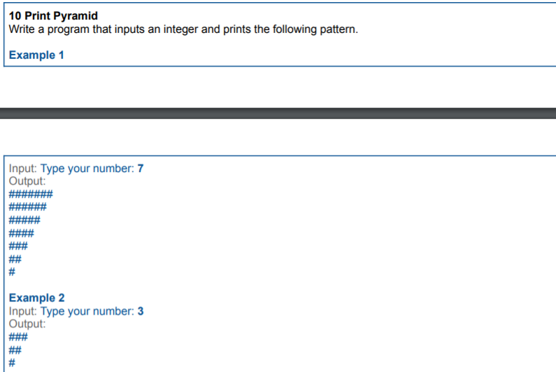 Solved 10 Print Pyramid Write a program that inputs an | Chegg.com