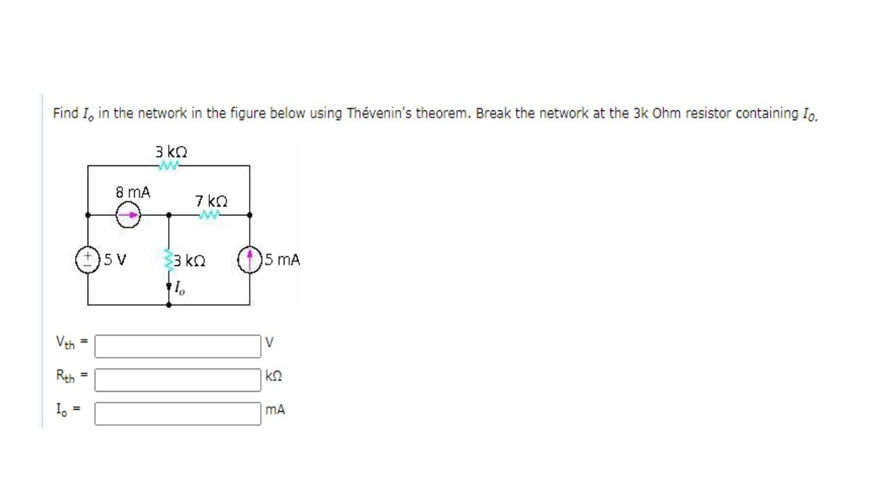 Solved Find I, in the network in the figure below using | Chegg.com