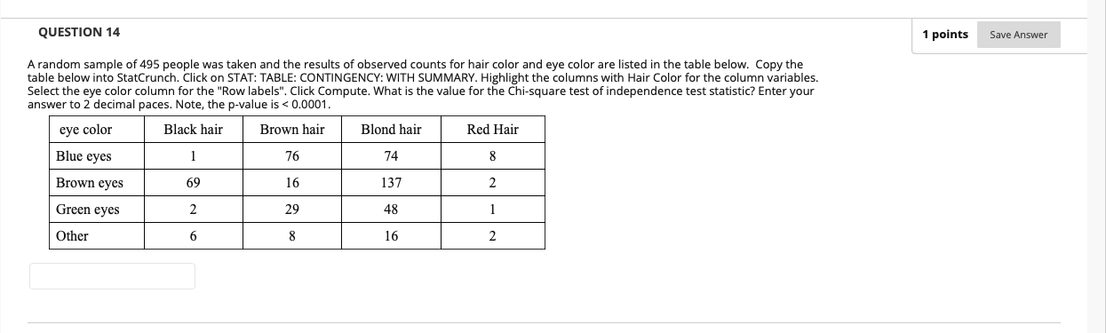 QUESTION 12 1 points Save Answer A random sample of | Chegg.com