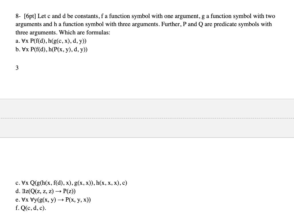 8 6pt Let C And D Be Constants F A Function Sy Chegg Com