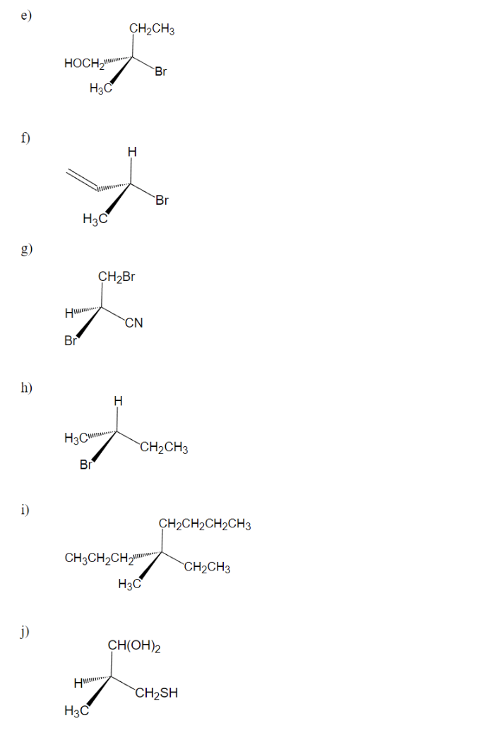 Solved 8. Label each stereogenic center as R or S. a. b) c) | Chegg.com