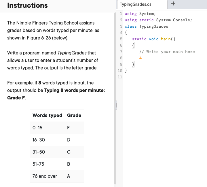 solved-the-nimble-fingers-typing-school-assigns-grades-based-chegg