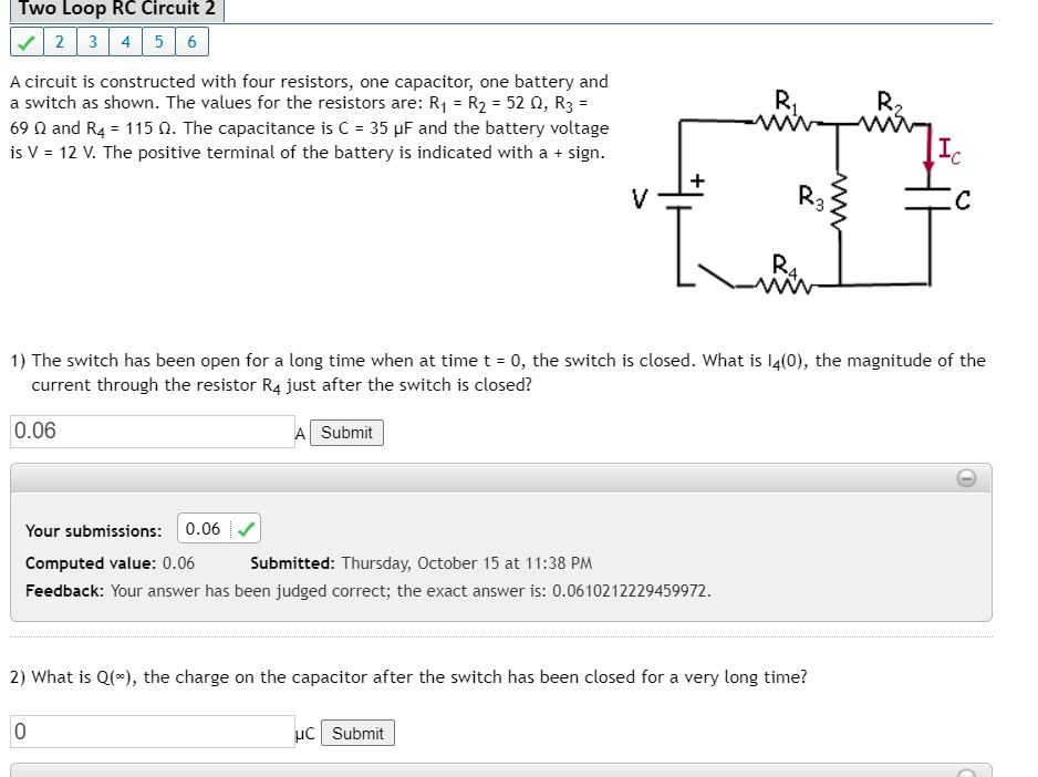 Solved A circuit is constructed with four resistors, one | Chegg.com