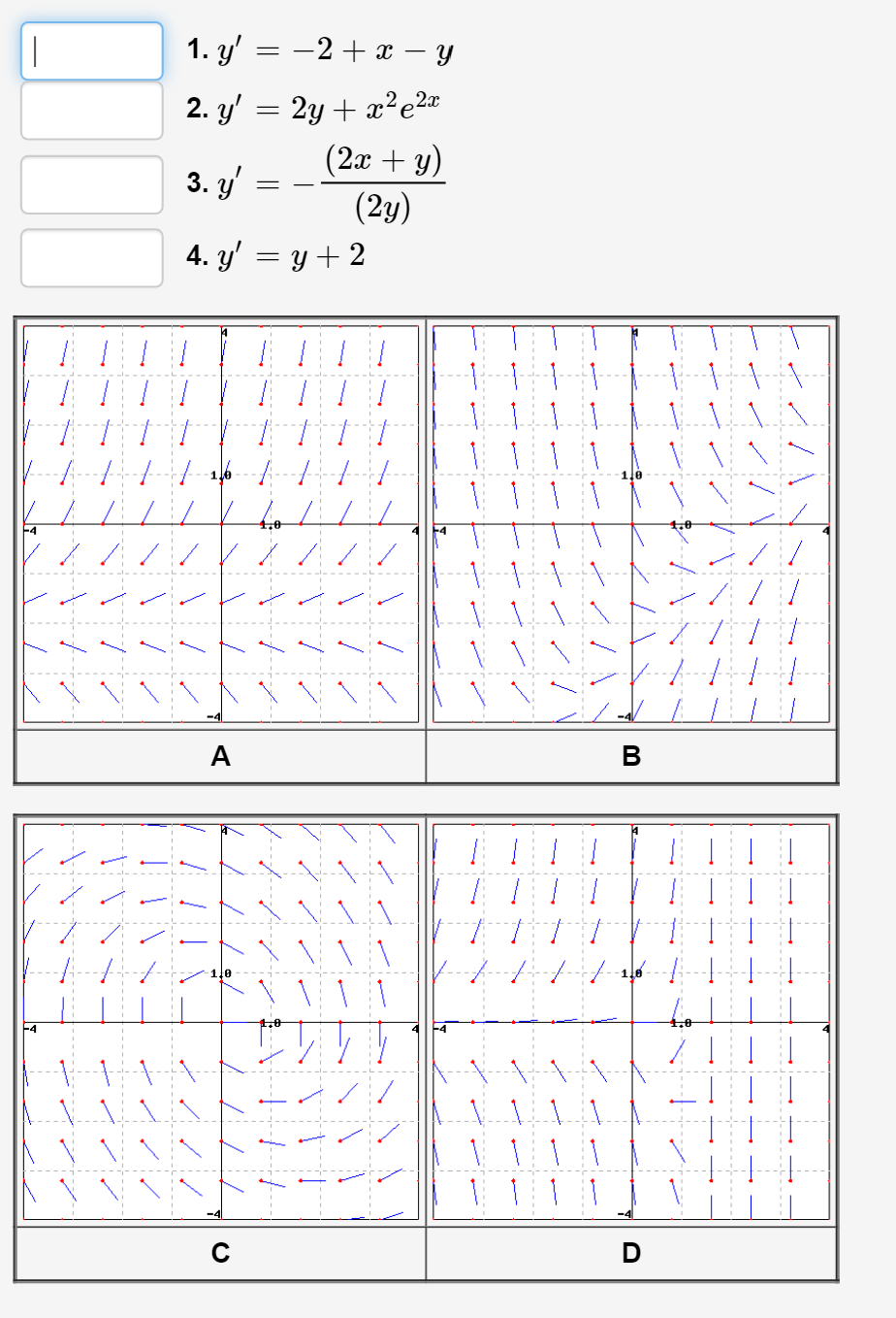 Solved | 1. y = -2 + x-Y - = 29 + elet 2.9 (2x + y) 3. y' | Chegg.com