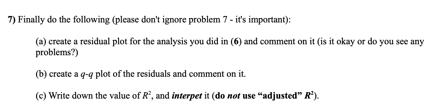 Solved Can someone please help me with problem #7 and | Chegg.com