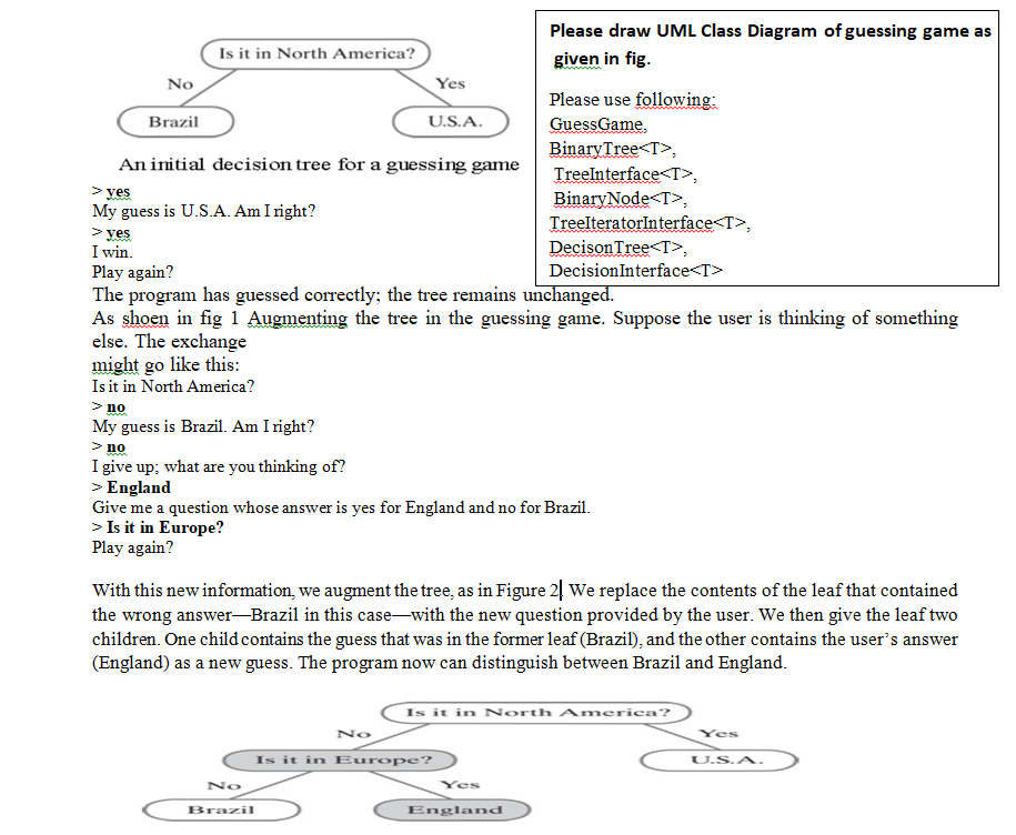 Solved Please draw UML Class Diagram of guessing game as Is | Chegg.com