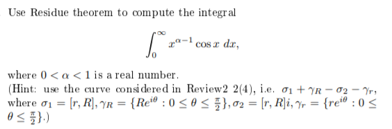 Solved Use Residue theorem to compute the integral 1. 24-1 | Chegg.com