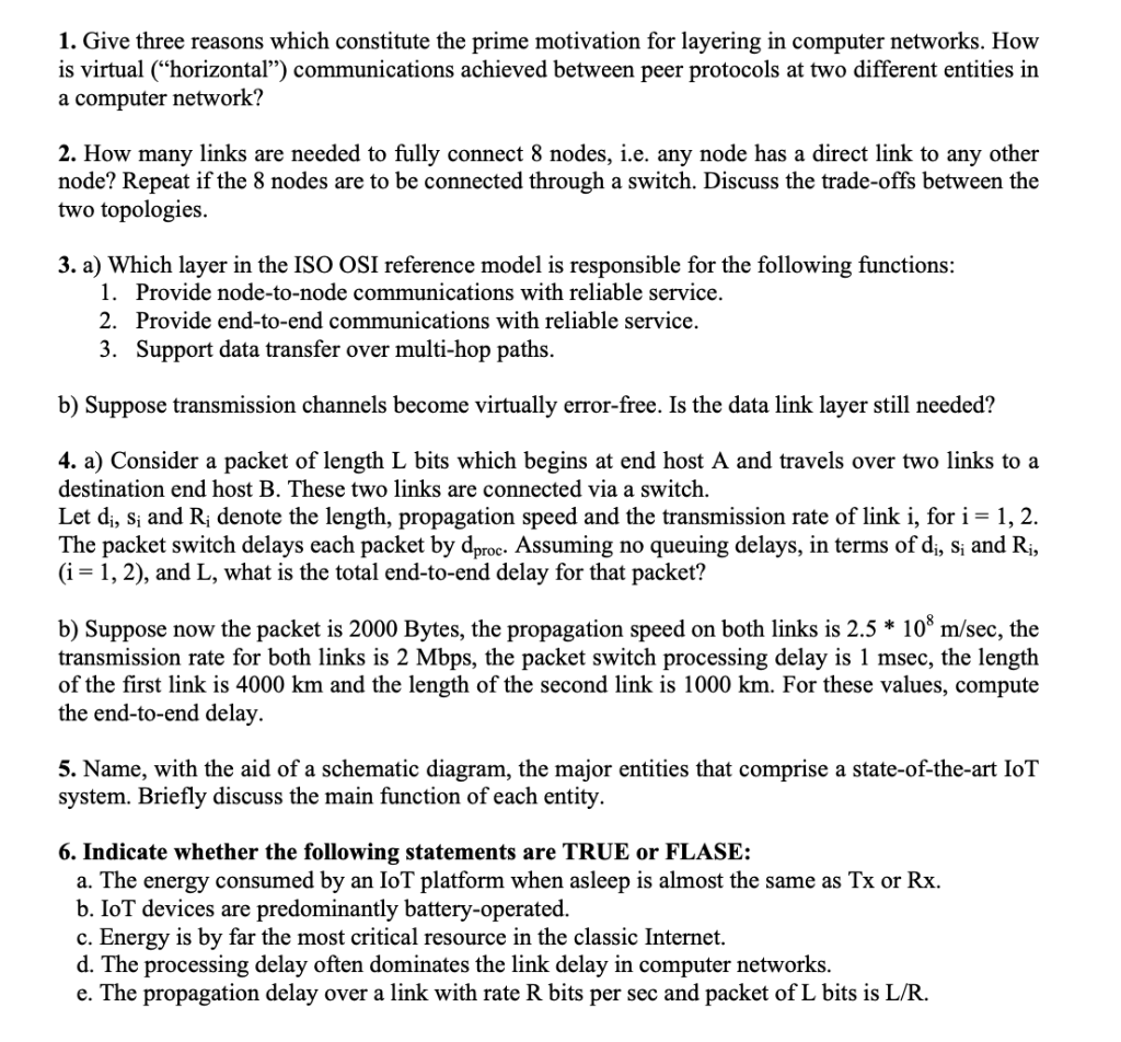 Solved 1. Give three reasons which constitute the prime | Chegg.com