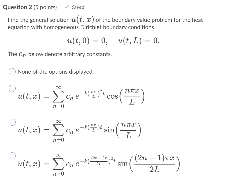 Solved Saved Question 2 5 Points Find The General Sol Chegg Com