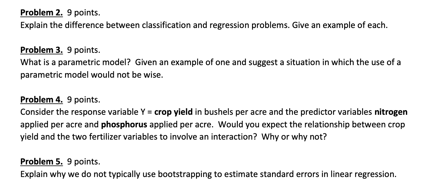 Solved Problem 2. 9 Points. Explain The Difference Between | Chegg.com