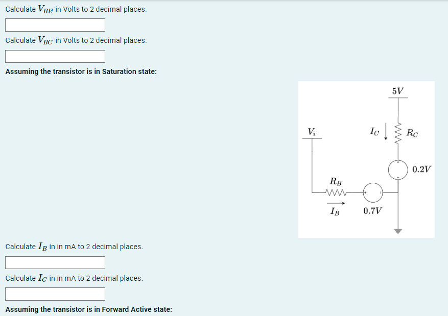 Solved Consider The Circuit Above, Where: Vi=1 | Chegg.com