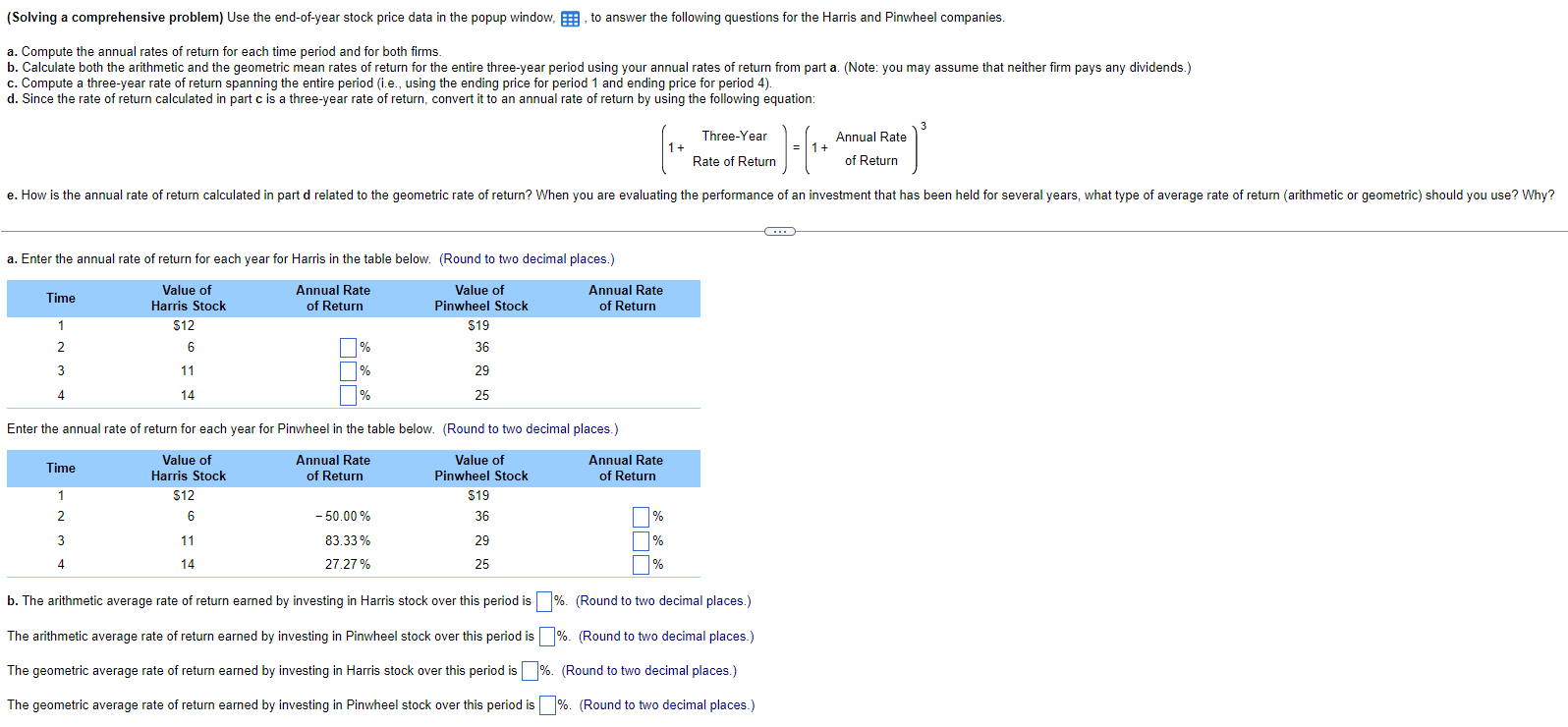 Solved Data table(Solving a comprehensive problem) Use the | Chegg.com