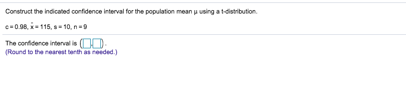 Solved Construct the indicated confidence interval for the | Chegg.com