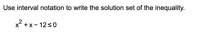Solved Use interval notation to write the solution set of | Chegg.com