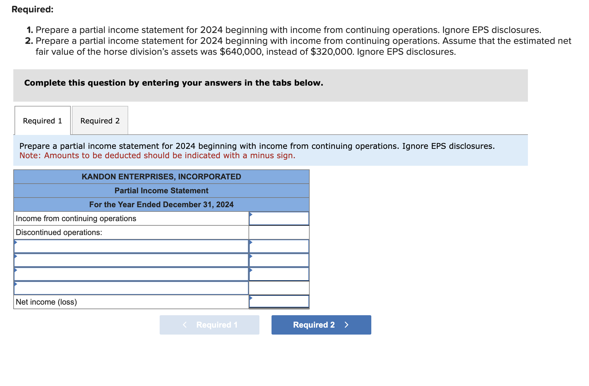 1 Prepare A Partial Income Statement For 2024 Chegg Com   PhpRwPvtH