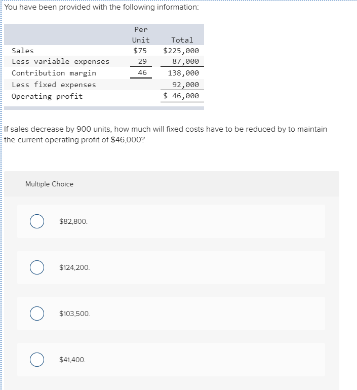 Solved You have been provided with the following | Chegg.com