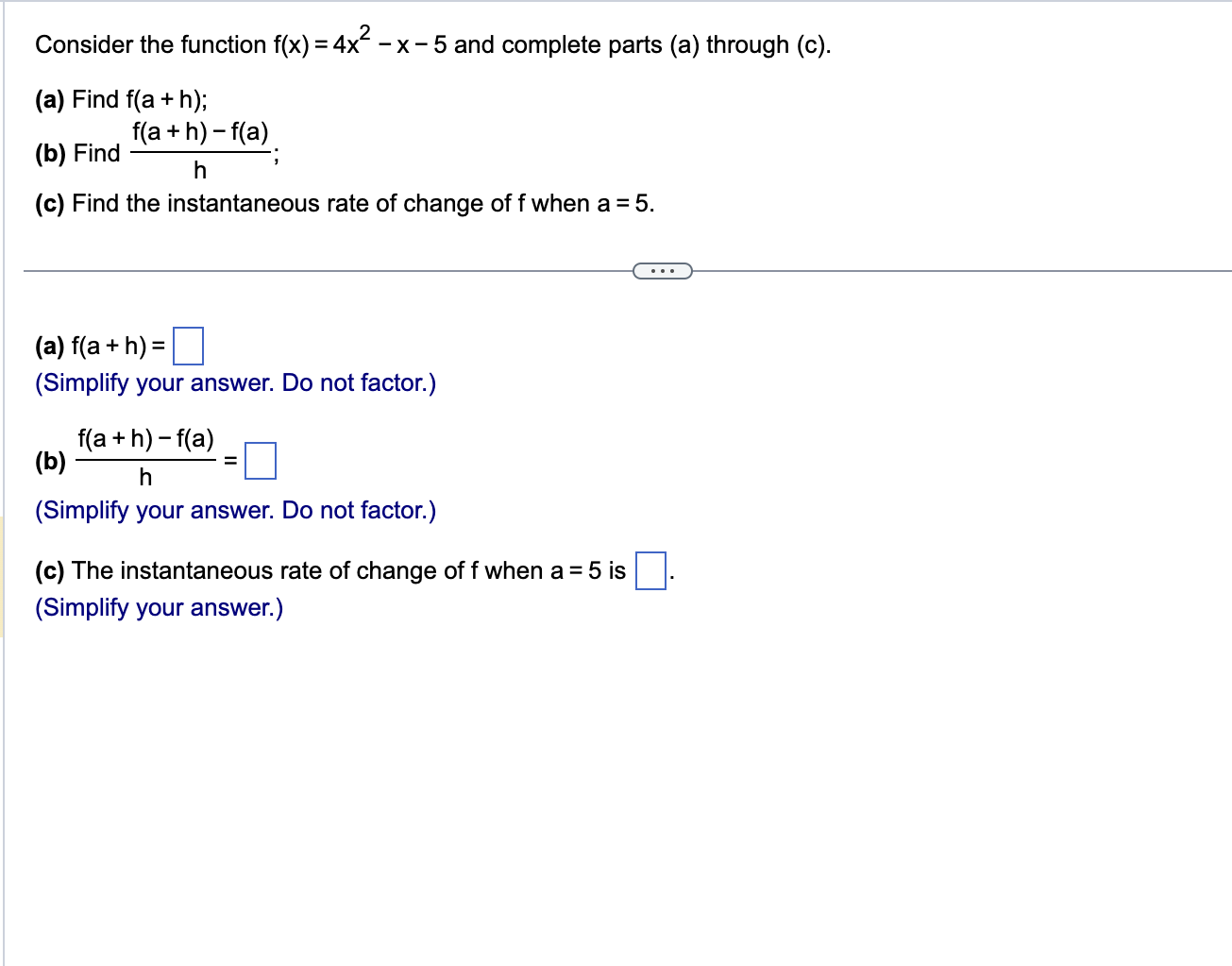 Solved Consider The Function And Complete Parts (a) | Chegg.com