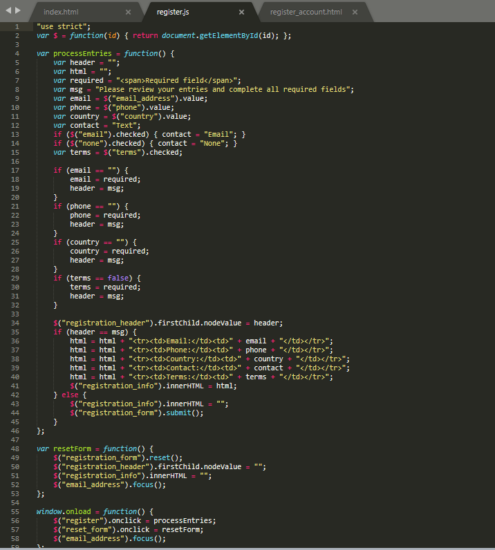 174 Section 1 Get off to a fast start with JavaScript | Chegg.com