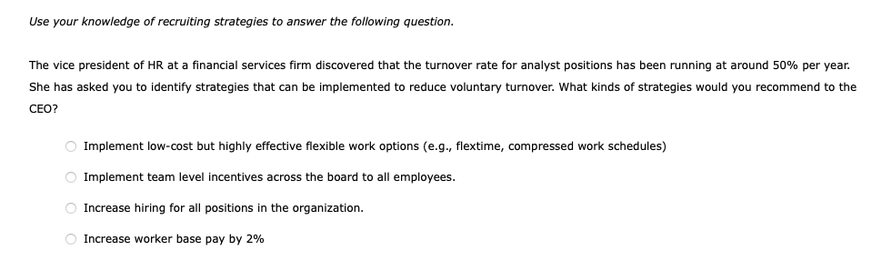 Solved HR Class, These Are All Options For A, B, And C: | Chegg.com