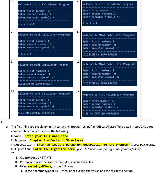 Solved Developing an Algorithm and Source code for a mini | Chegg.com