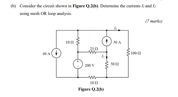 Solved (b) Consider The Circuit Shown In Figure Q.2(b). | Chegg.com