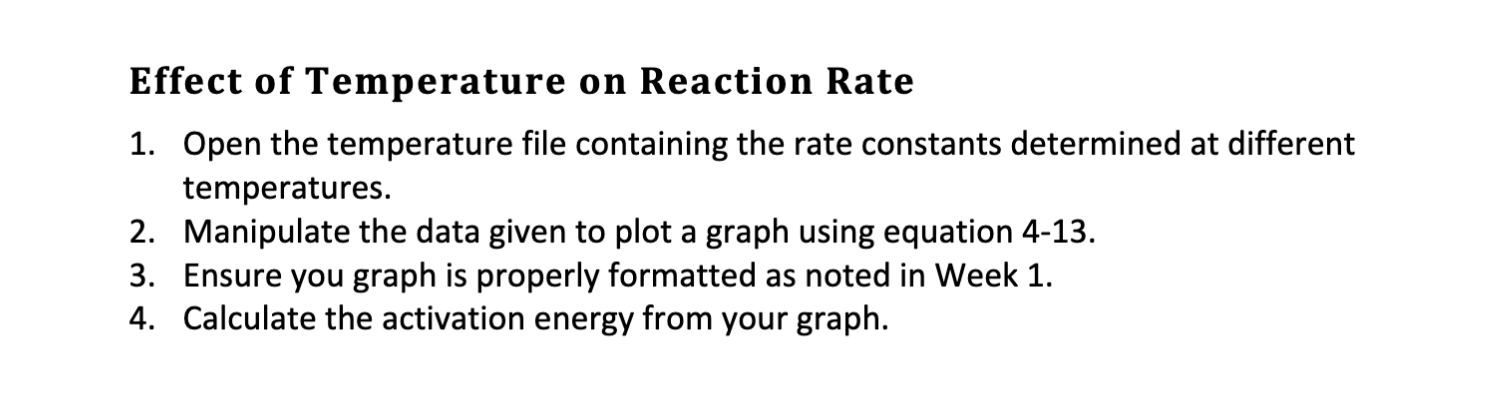 Solved Effect of Temperature on Reaction Rate 1. Open the | Chegg.com