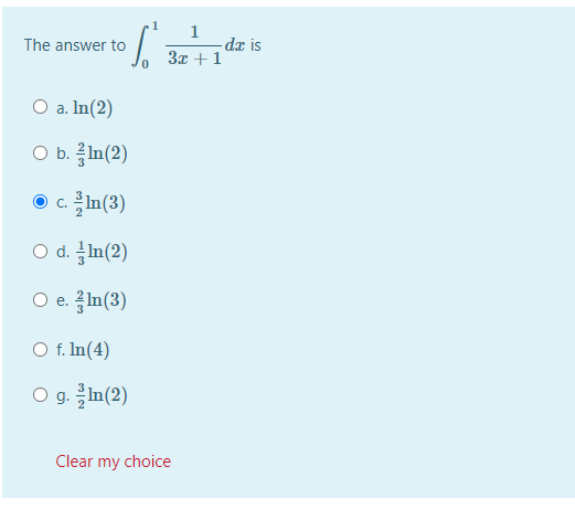 Solved The Answer To 1 Dr Is 3 2 1 O A Ln 2 O B Ln 2 Chegg Com