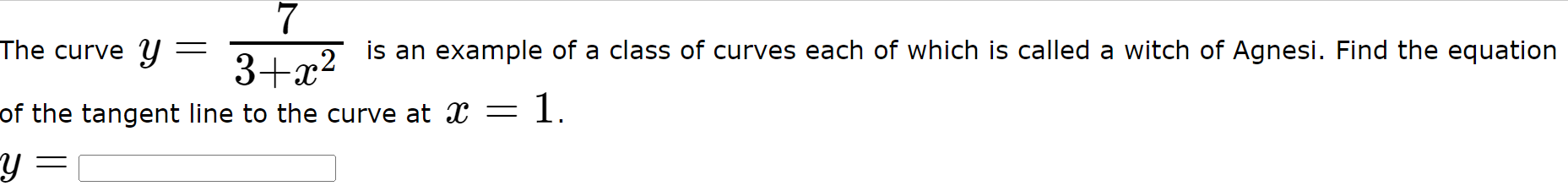Solved 7 3+x2 is an example of a class of curves each of | Chegg.com