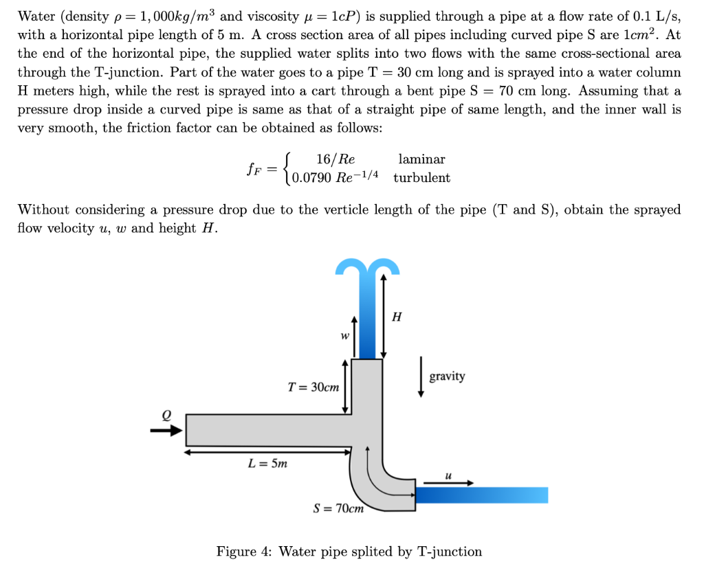 solved-water-density-p-1-000kg-m3-and-viscosity-u-1cp-is-chegg