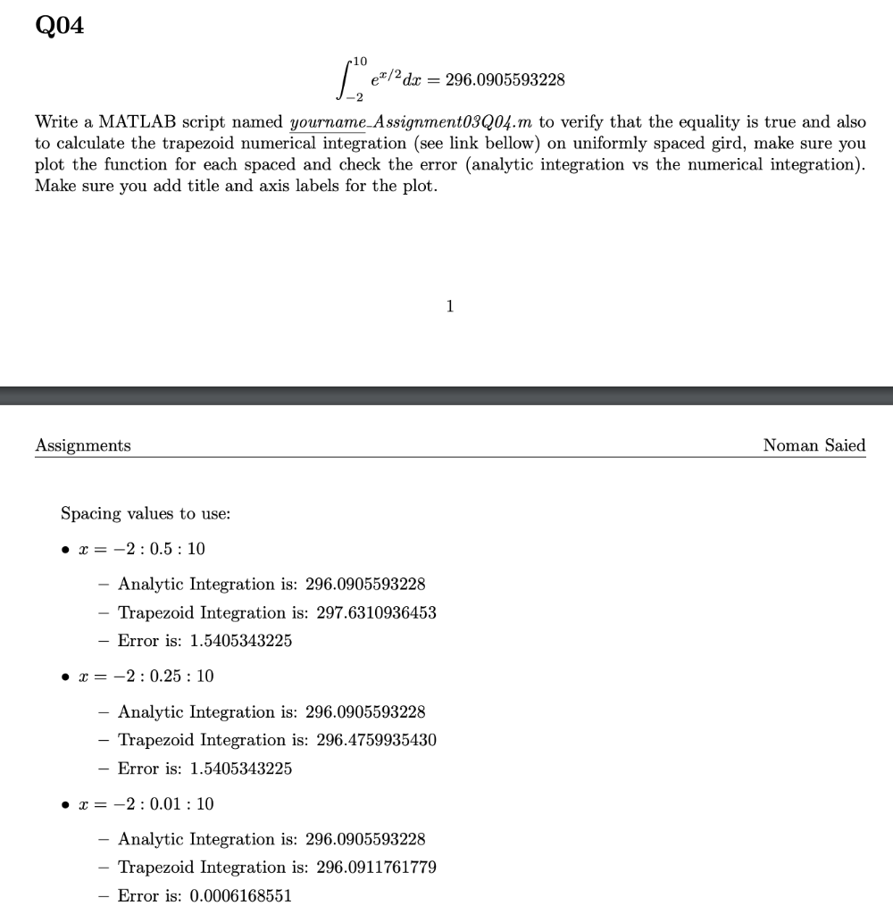 Solved Q04 e/2d 296.0905593228 Write a MATLAB script named | Chegg.com
