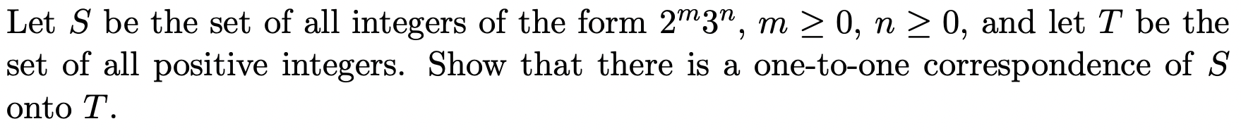 Solved Let S be the set of all integers of the form | Chegg.com