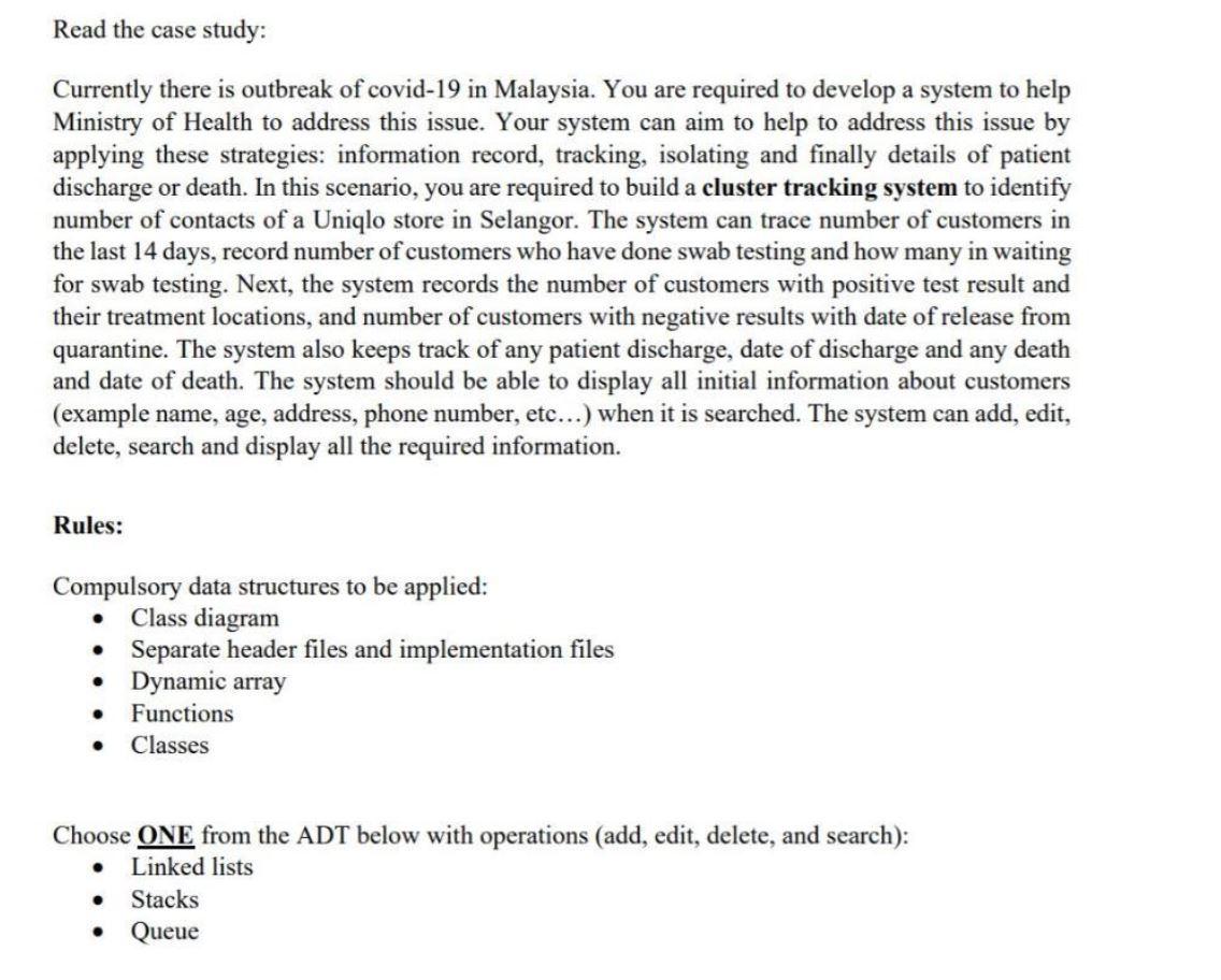 Read the case study: Currently there is outbreak of | Chegg.com