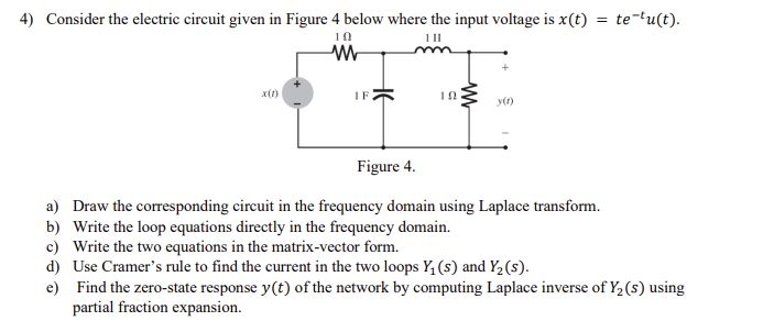 Solved Consider the electric circuit given in Figure 4 below | Chegg.com