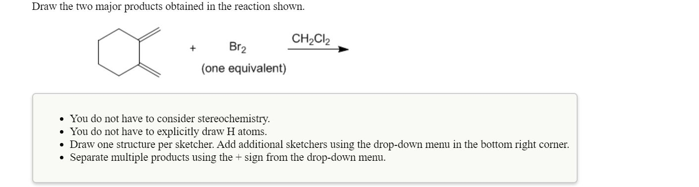 Solved Draw the major 1,2- and 1,4-addition products | Chegg.com