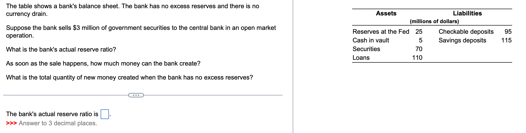 the-table-shows-a-bank-s-balance-sheet-the-bank-has-chegg