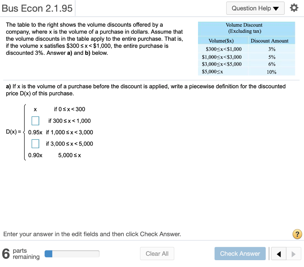 Solved Bus Econ 22.22.22 Question Help The table to the right