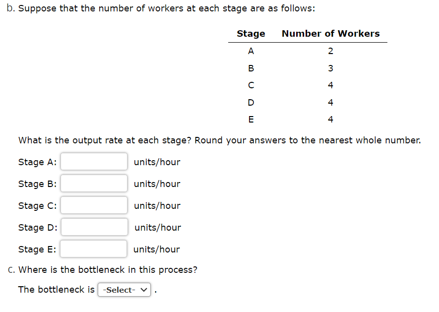 Solved The production process shown below consists of five | Chegg.com