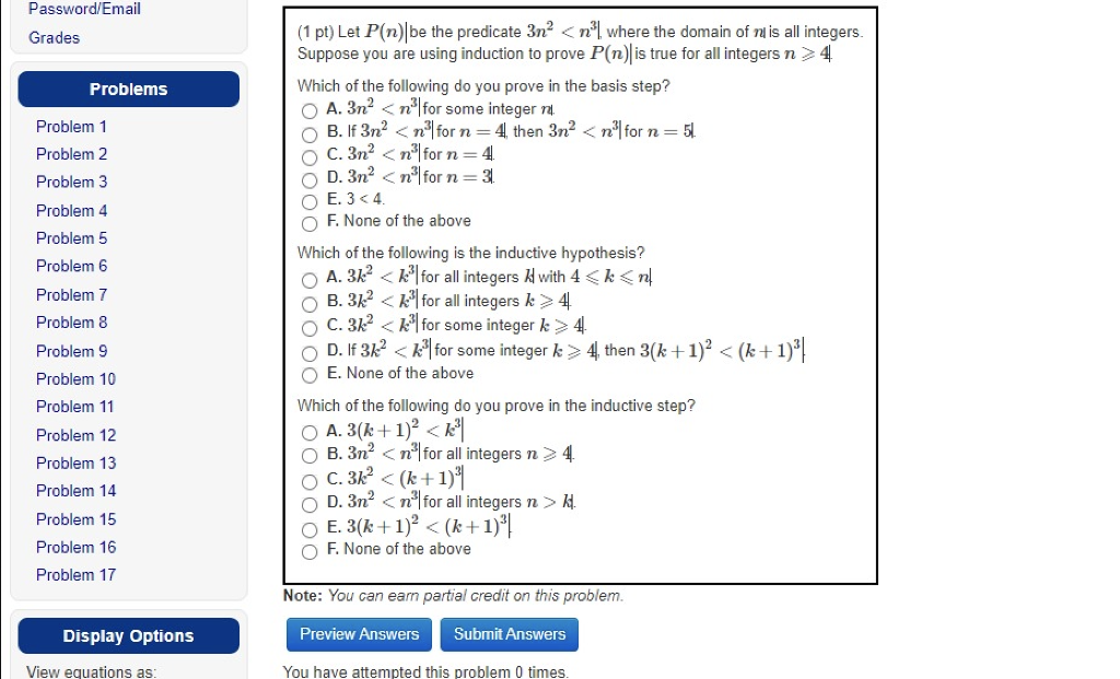 Solved Password/Email Grades Problems Problem 1 Problem 2 | Chegg.com