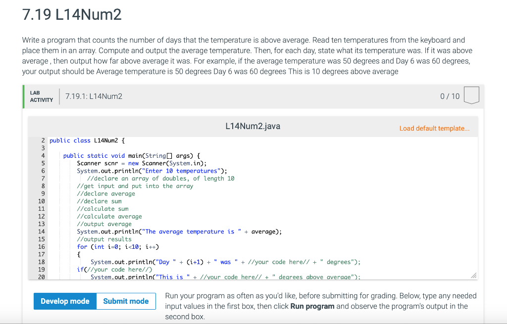 Solved 7.19 L14Num2 Write a program that counts the number | Chegg.com