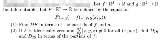 Solved Let F R3→r And G R2→r Differentiable Let F R2→r Be